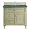 James Martin Vanities 36'' Single Vanity, Whitewashed Oak w/ 3 CM Parisien Bleu Quartz Top 424-V36-WWO-3PBL - alternate 1
